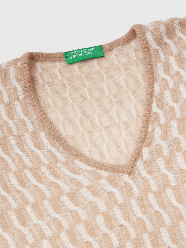 V NECK SWEATER L/S Women image number 7